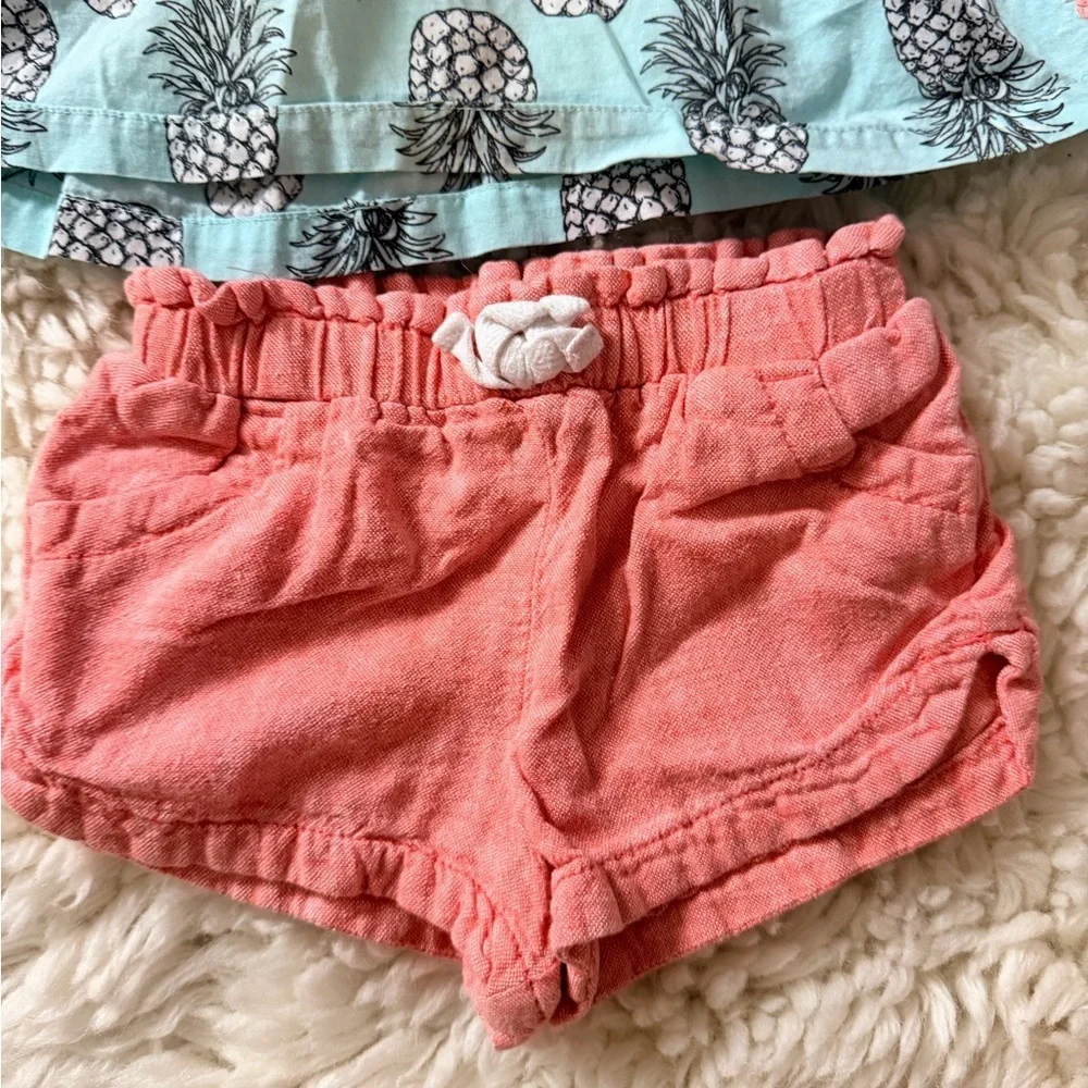 Old Navy Kids Pineapple Print Set - Blue and orange